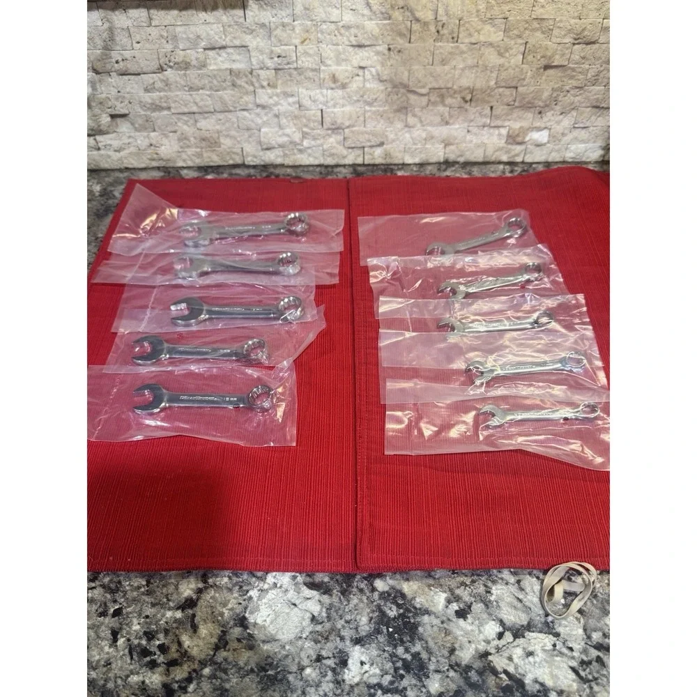 GearWrench 81904 10 Pc Metric Stubby Fixed Combination Wrench Set NEW